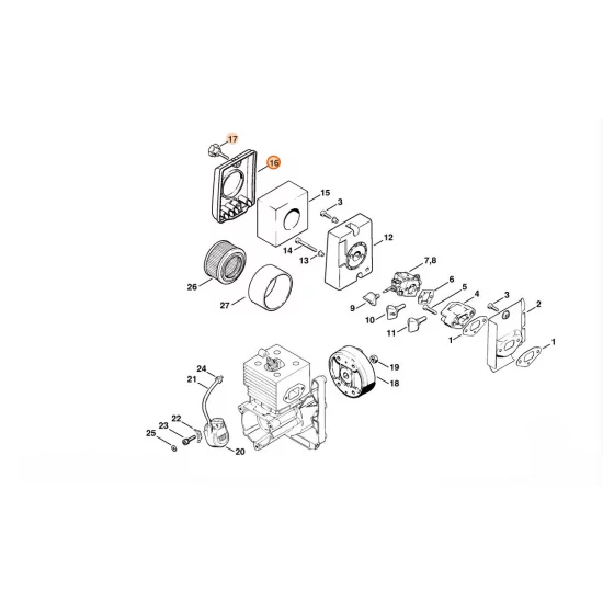 STIHL  Pokrywa filtra 4203 140 1002